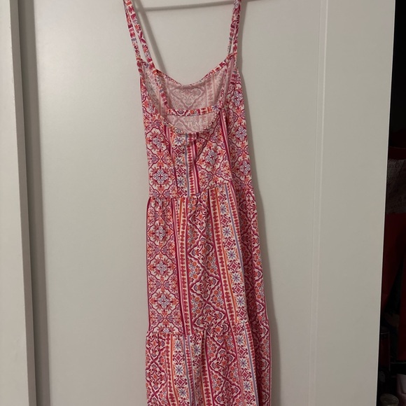 Pink and Orange Patterned Girl’s Dress - Picture 4 of 5